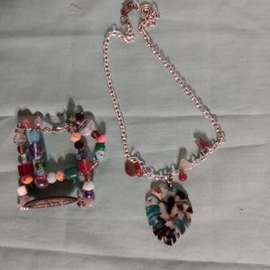 Bracelet and necklace set